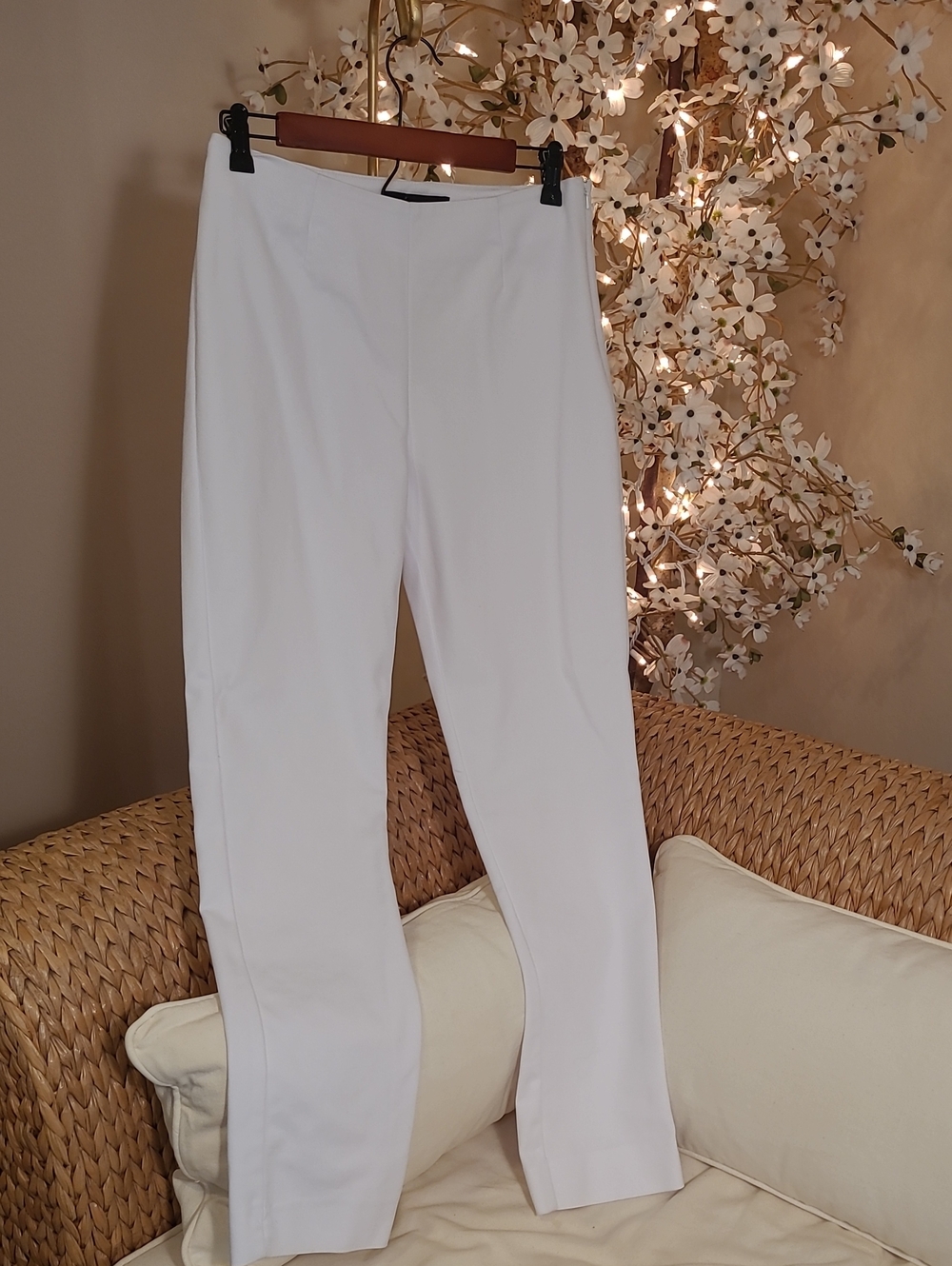 Bright White LUXE Straight Leg Dress Pants